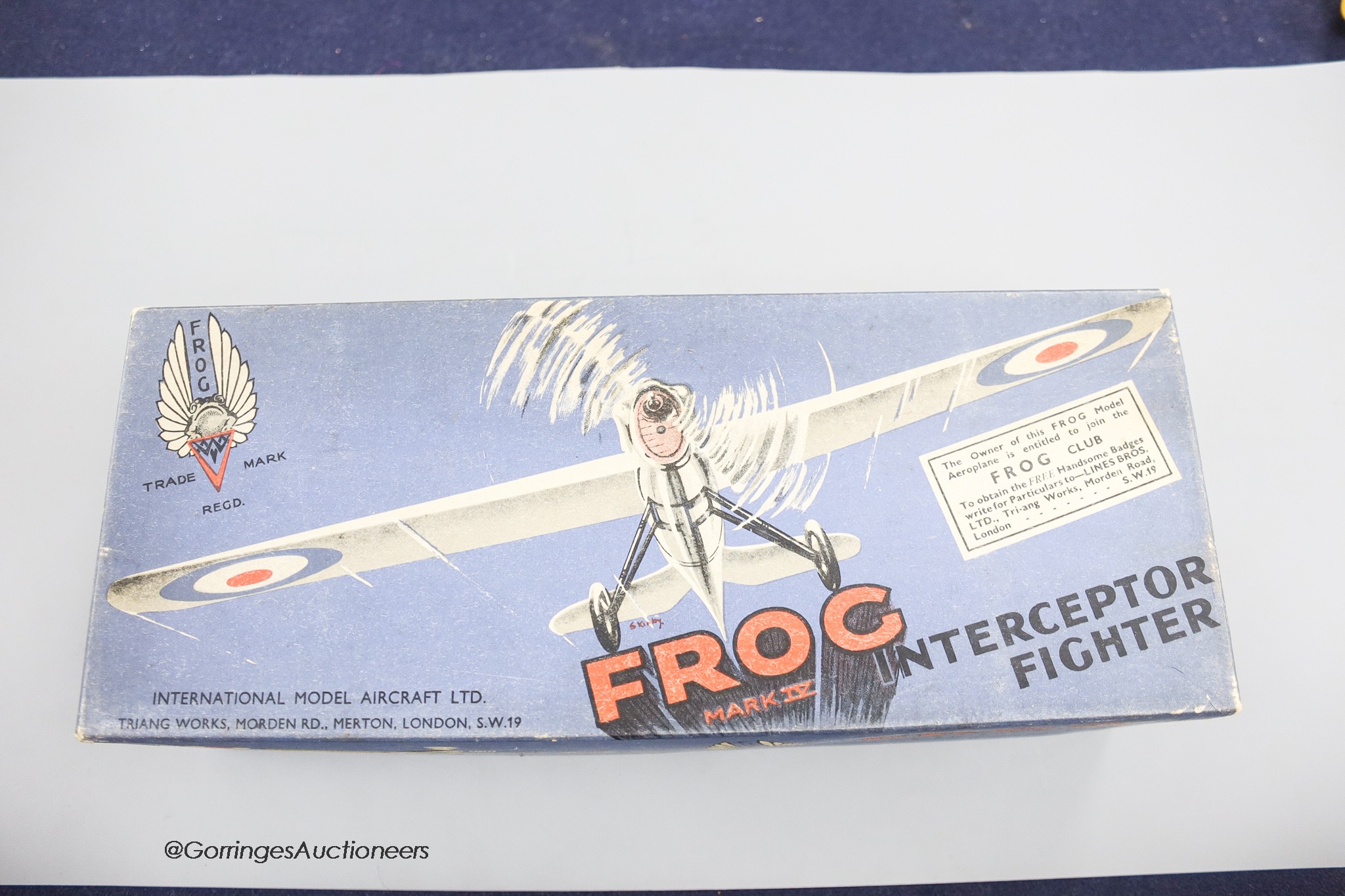 A Tri-ang FROG mark 4 Interceptor Fighter, boxed